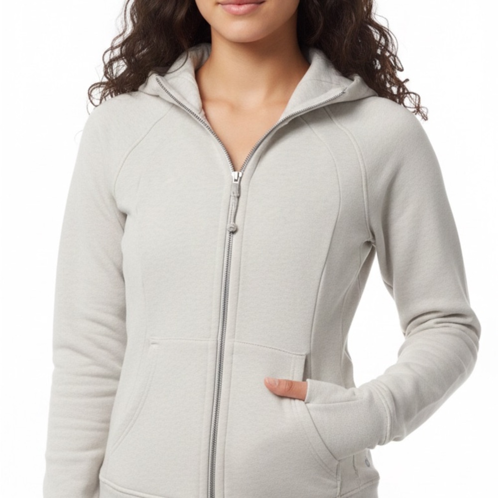 Lululemon Heather Gray Casual scuba Hoodie Sz 6